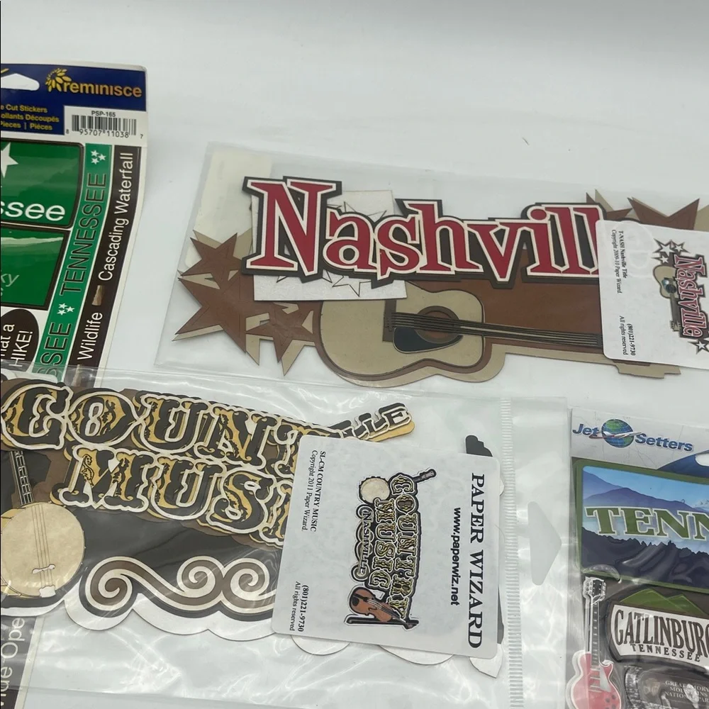 Nashville Tennessee Scrapbook Supplies Stickers Die Cuts Embellishments NEW